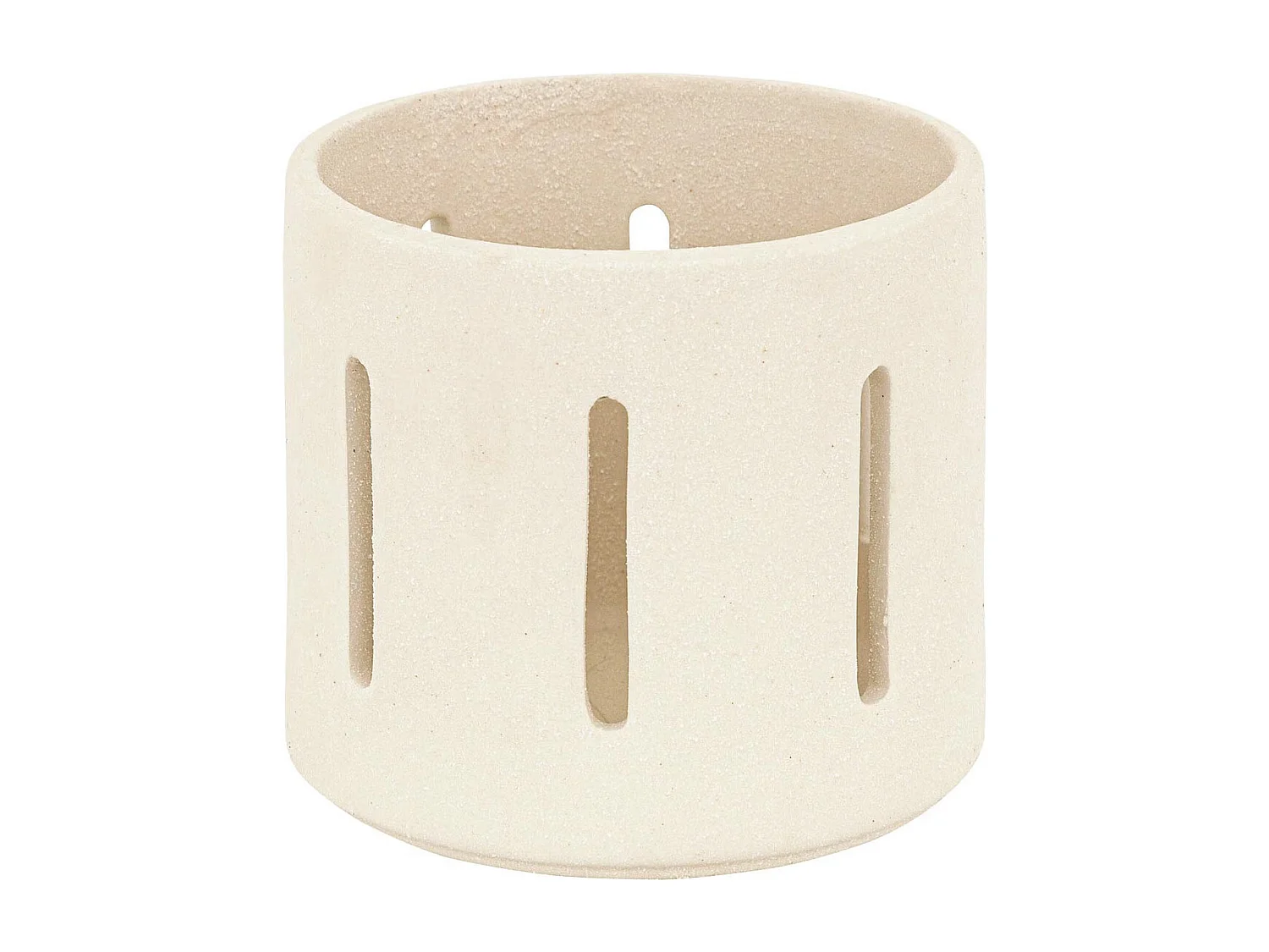 Photophore Ajouré en Céramique "Nuna" 12cm Blanc