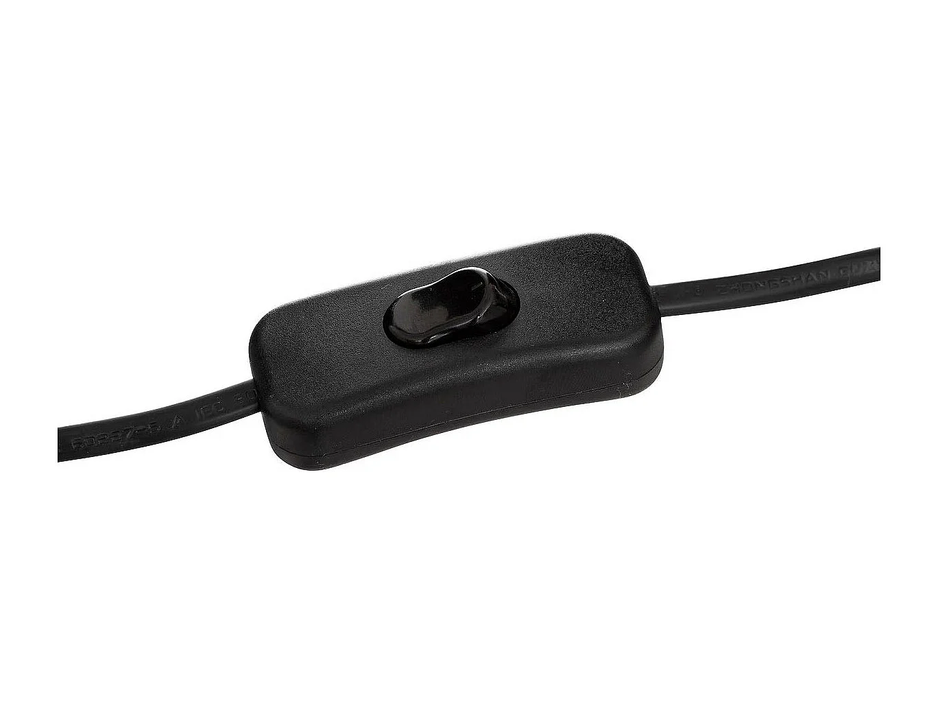 Lampe à Poser Céramique "Boule" 25cm Noir Imprimé