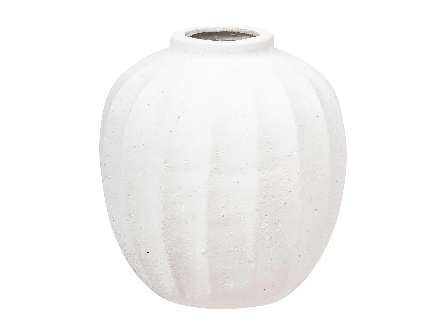 Vase Boule en Céramique "Amia" 28cm Blanc