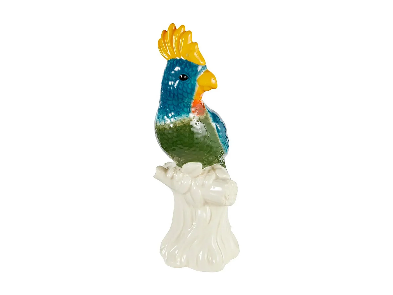 Statuette Oiseau en Céramique "Yucatan" 25cm Multicolore