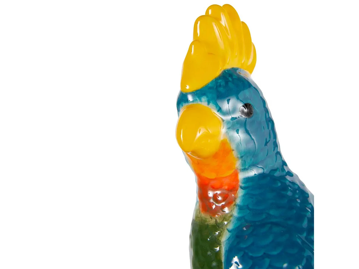 Statuette Oiseau en Céramique "Yucatan" 25cm Multicolore