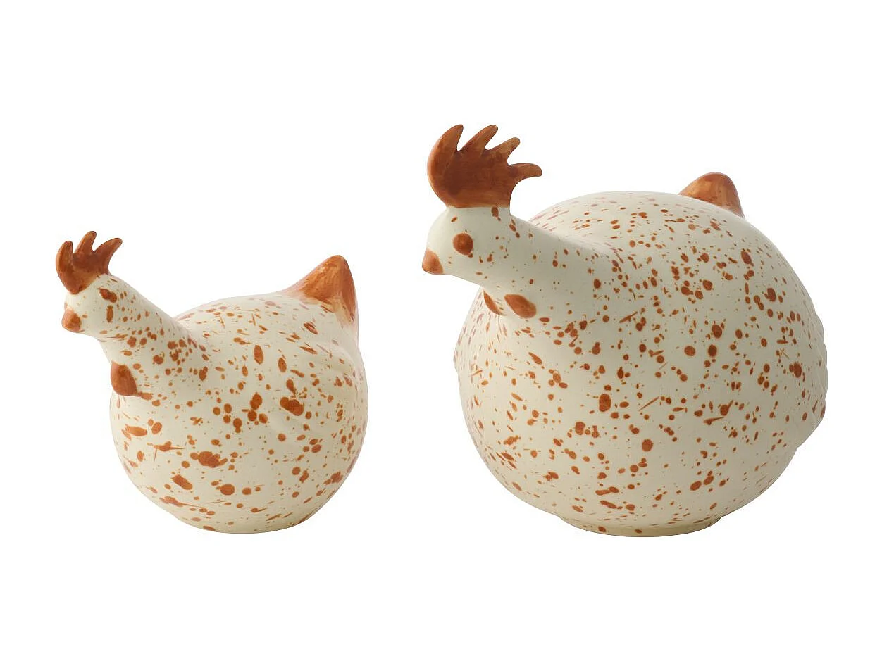 Statuette Coque en Céramique "Garth" 32cm Blanc