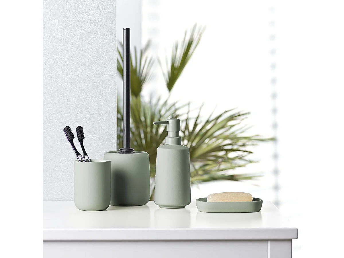Distributeur de Savon en Céramique "Ceralia" 19cm Sauge