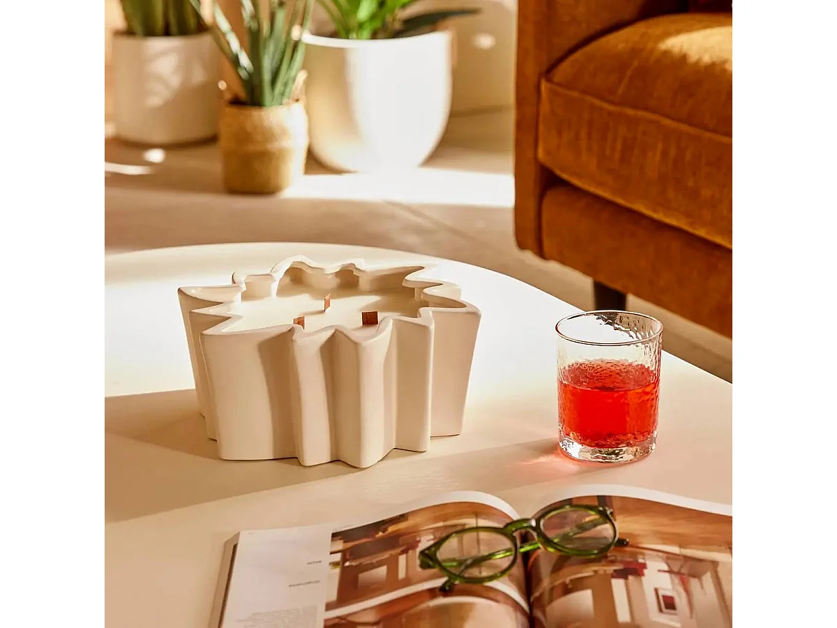Bougie Parfumée en Céramique "Sienna" 850g Vanille Ambrée