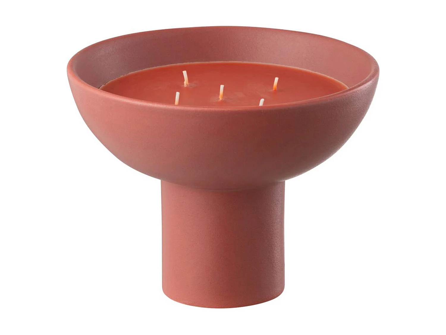 Bougie Parfumée en Céramique "Tasse" 20cm Incense Rouge