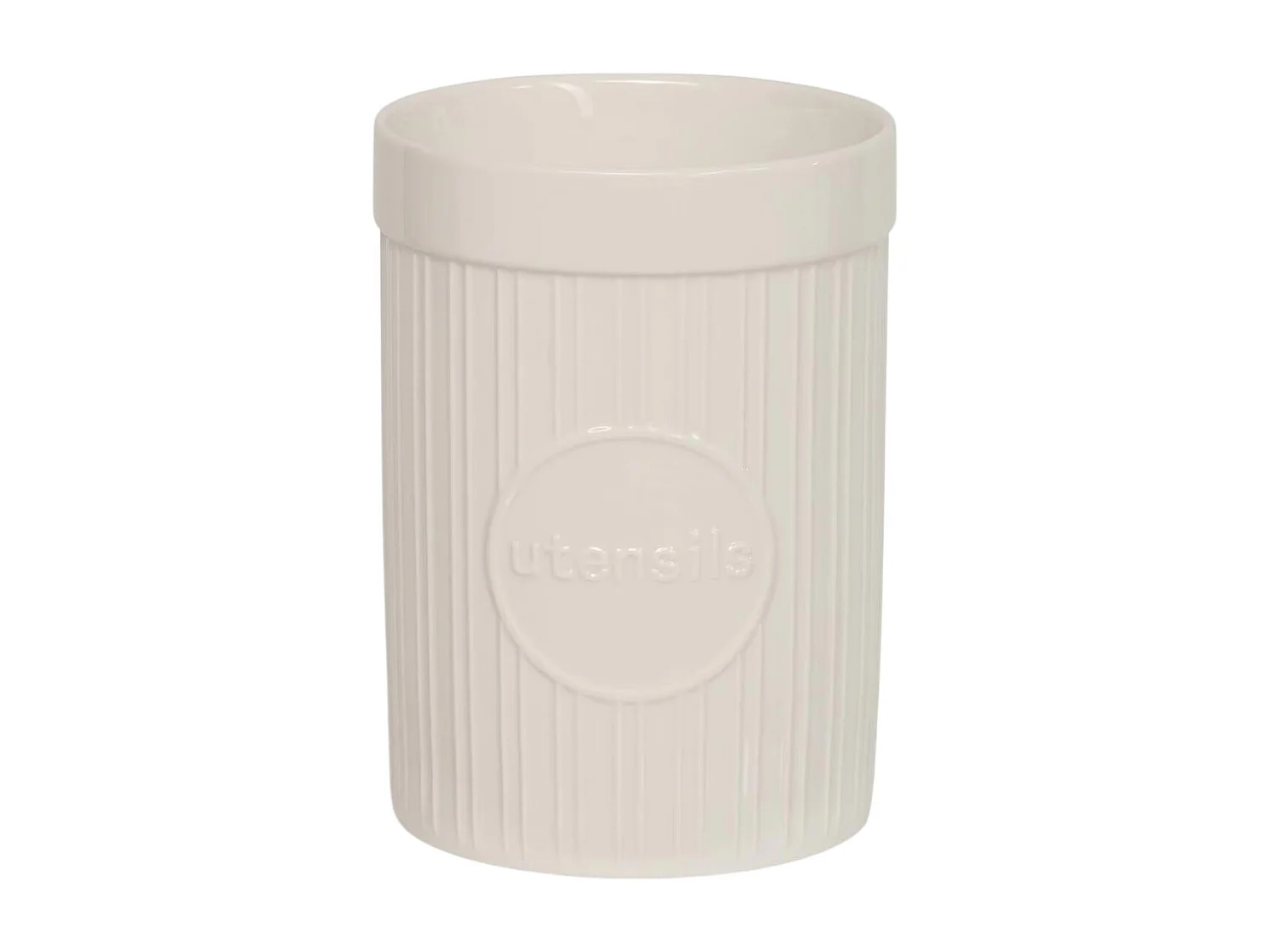 Pot à Ustensiles en Céramique "Monty" 17cm Blanc