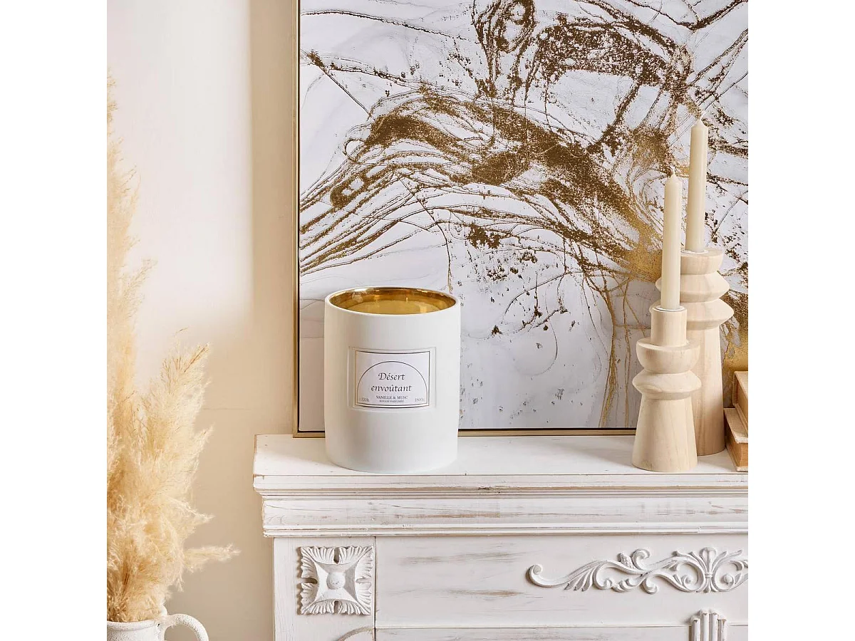 Bougie Parfumée en Céramique "Lucia" 1800g Vanille & Musc