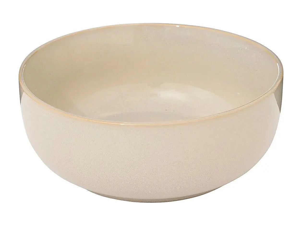 Saladier en Céramique "Terre Inconnue" 22cm Beige