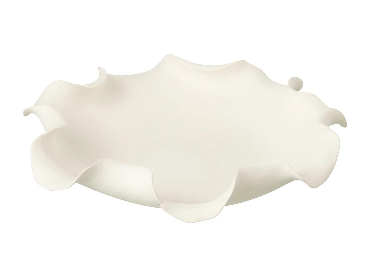 Coupelle Déco en Céramique "Helix" 37cm Blanc