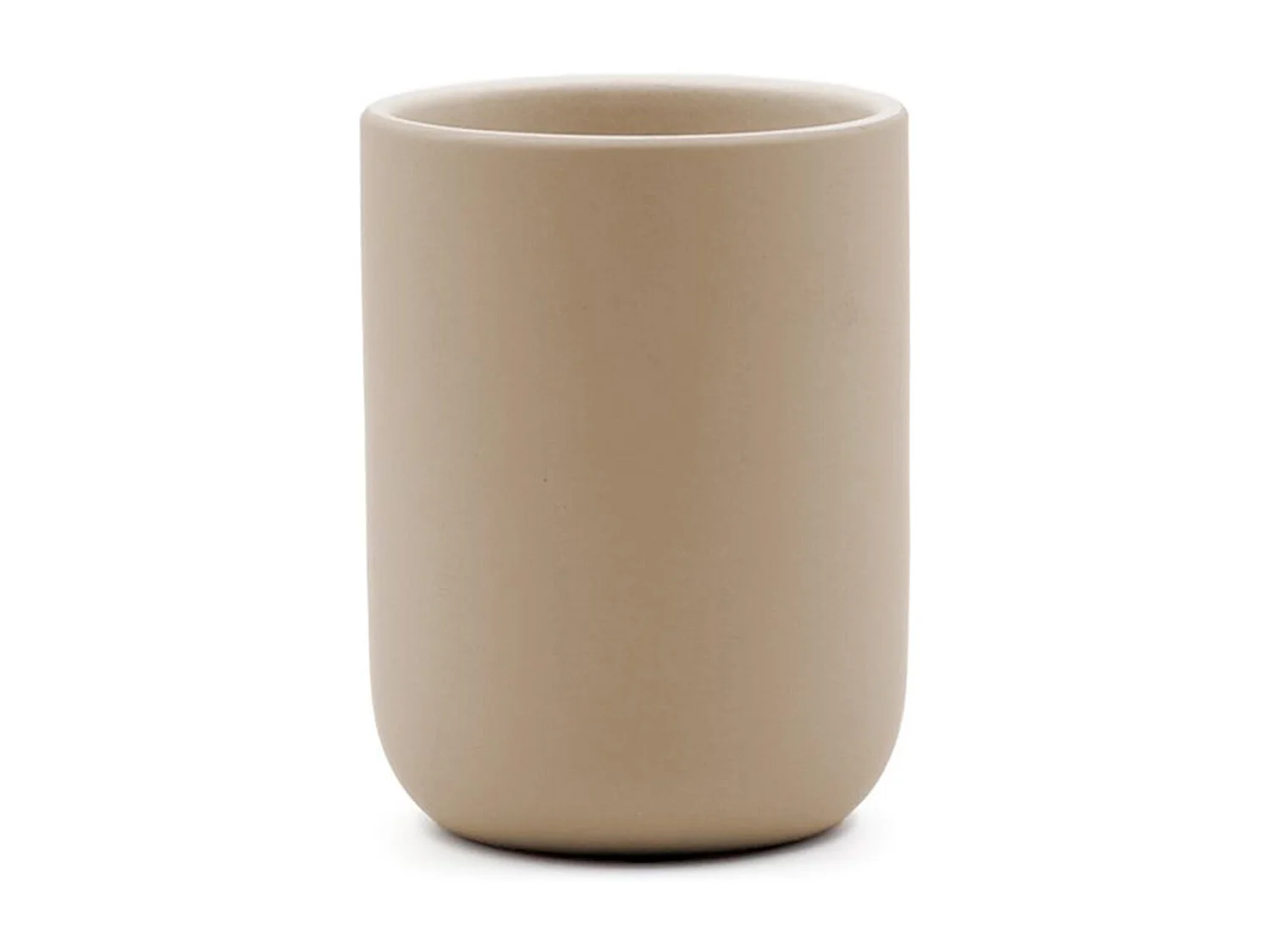 Gobelet Brosse à Dents en Céramique "Ceralia" 10cm Taupe