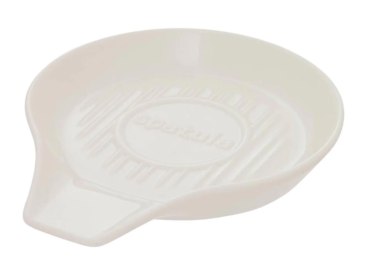 Repose Cuillère en Céramique "Monty" 15cm Blanc