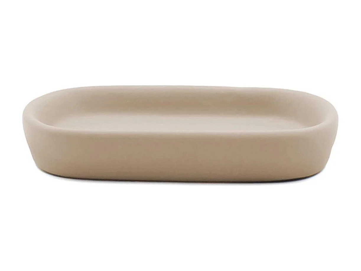Porte-Savon en Céramique "Ceralia" 13cm Taupe