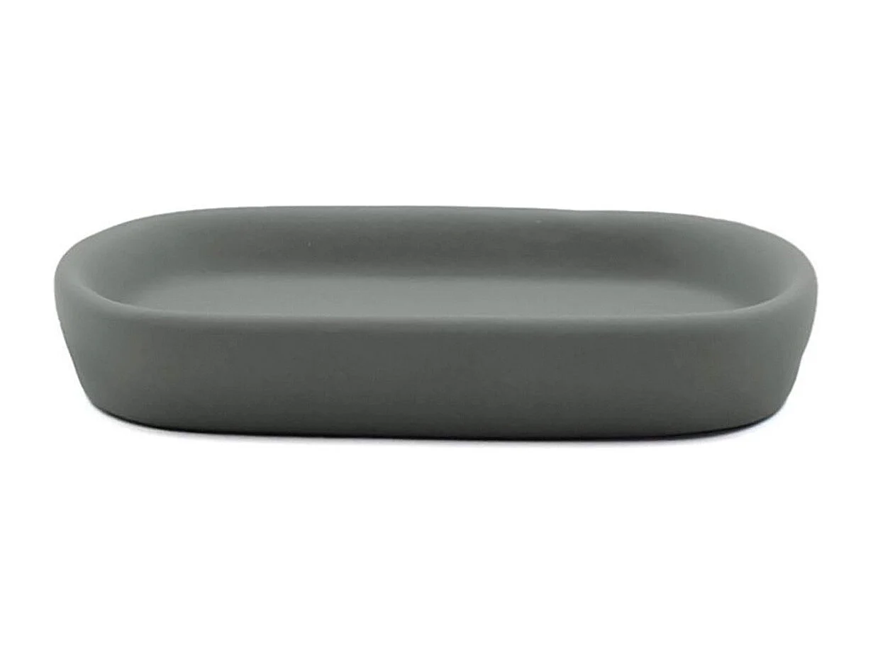 Porte-Savon en Céramique "Ceralia" 13cm Anthracite