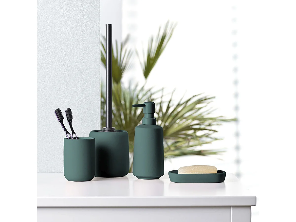 Distributeur de Savon en Céramique "Ceralia" 19cm Emeraude