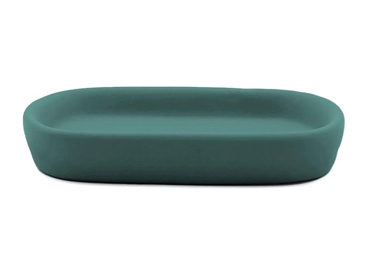 Porte-Savon en Céramique "Ceralia" 13cm Emeraude