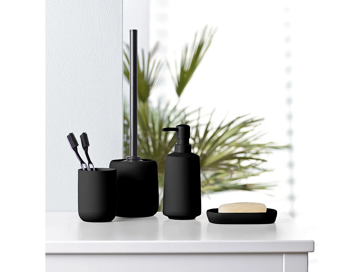 Distributeur de Savon en Céramique "Ceralia" 19cm Noir