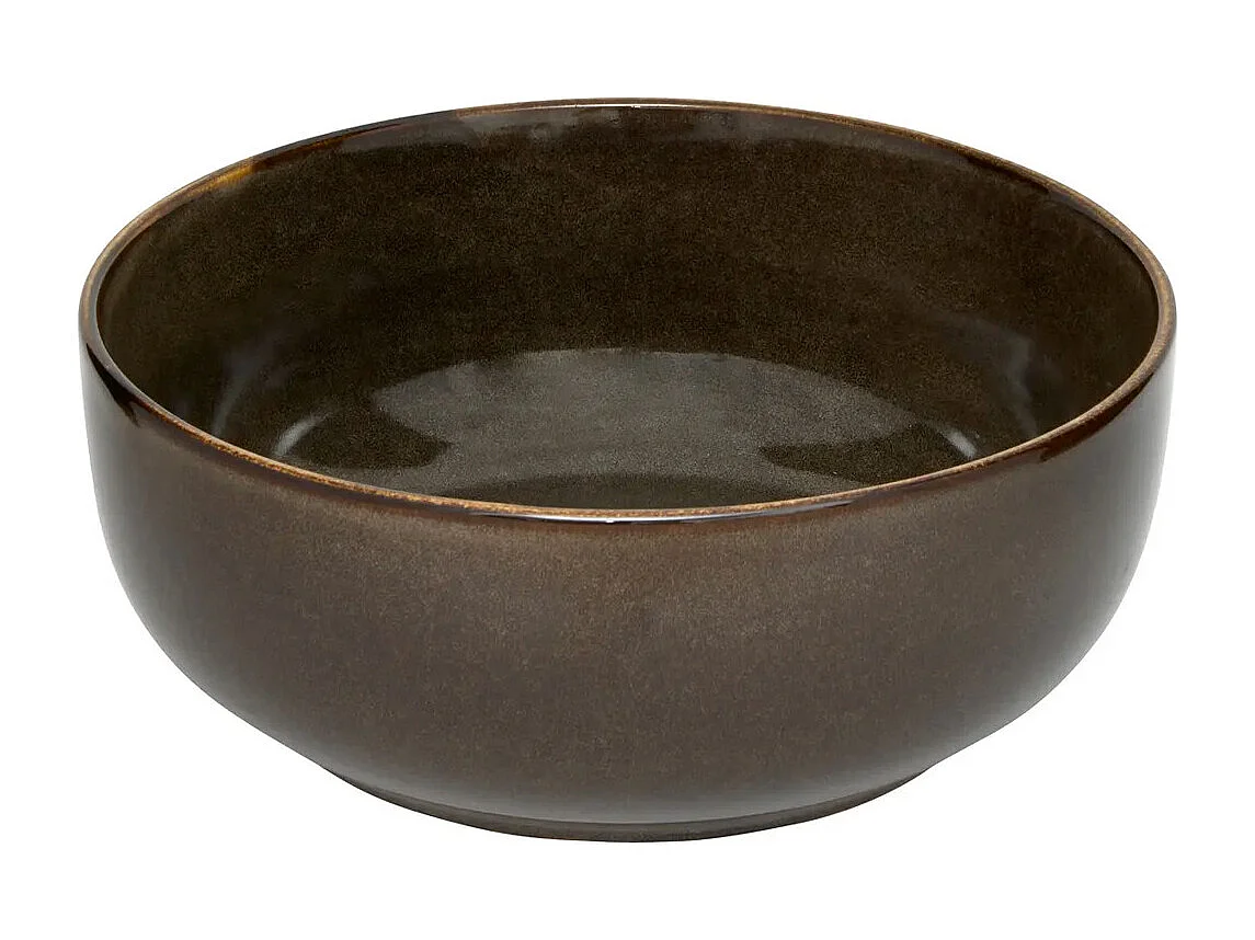 Saladier en Céramique "Terre Inconnue" 22cm Marron