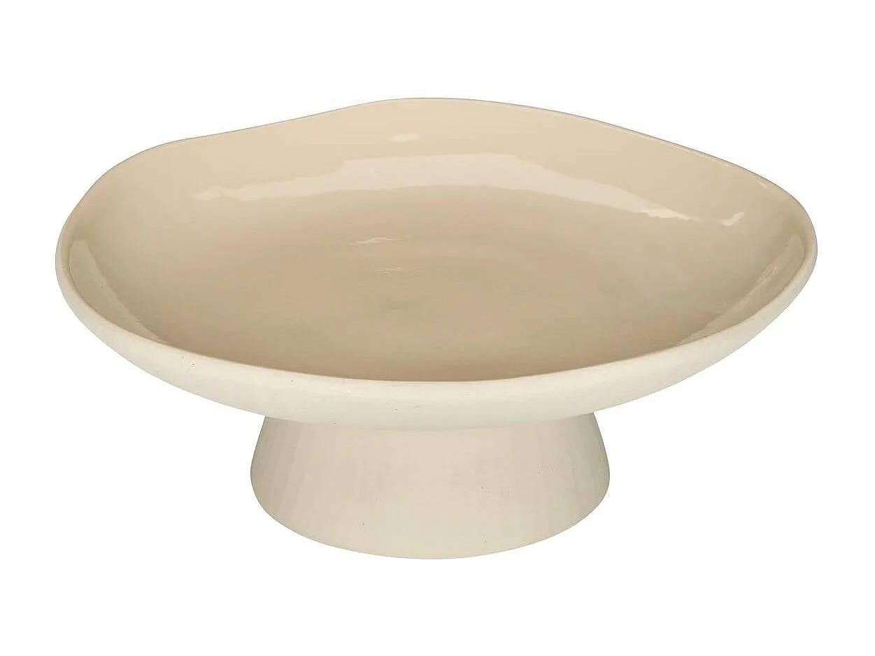 Coupe Déco en Céramique "Aria" 28cm Beige