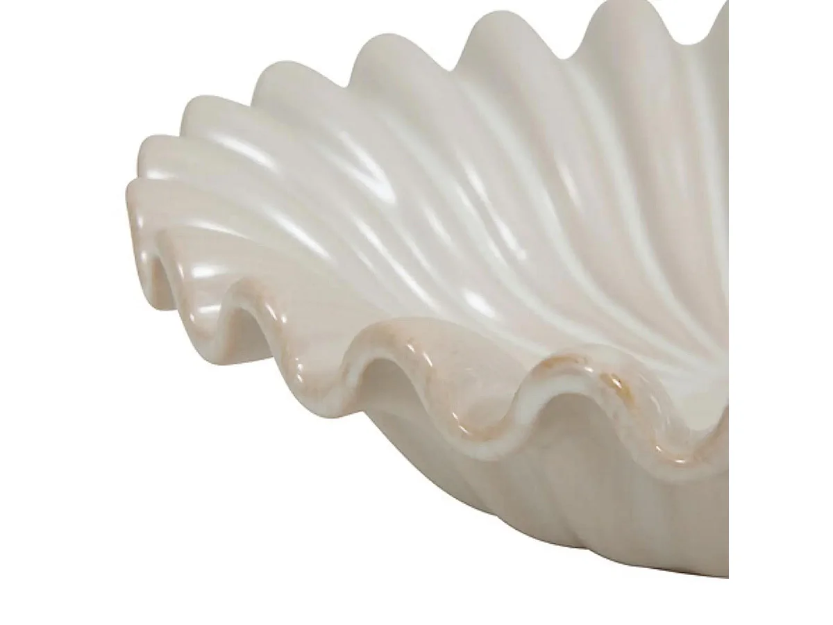 Coupe Vide-Poche en Céramique "Sien" 25cm Blanc