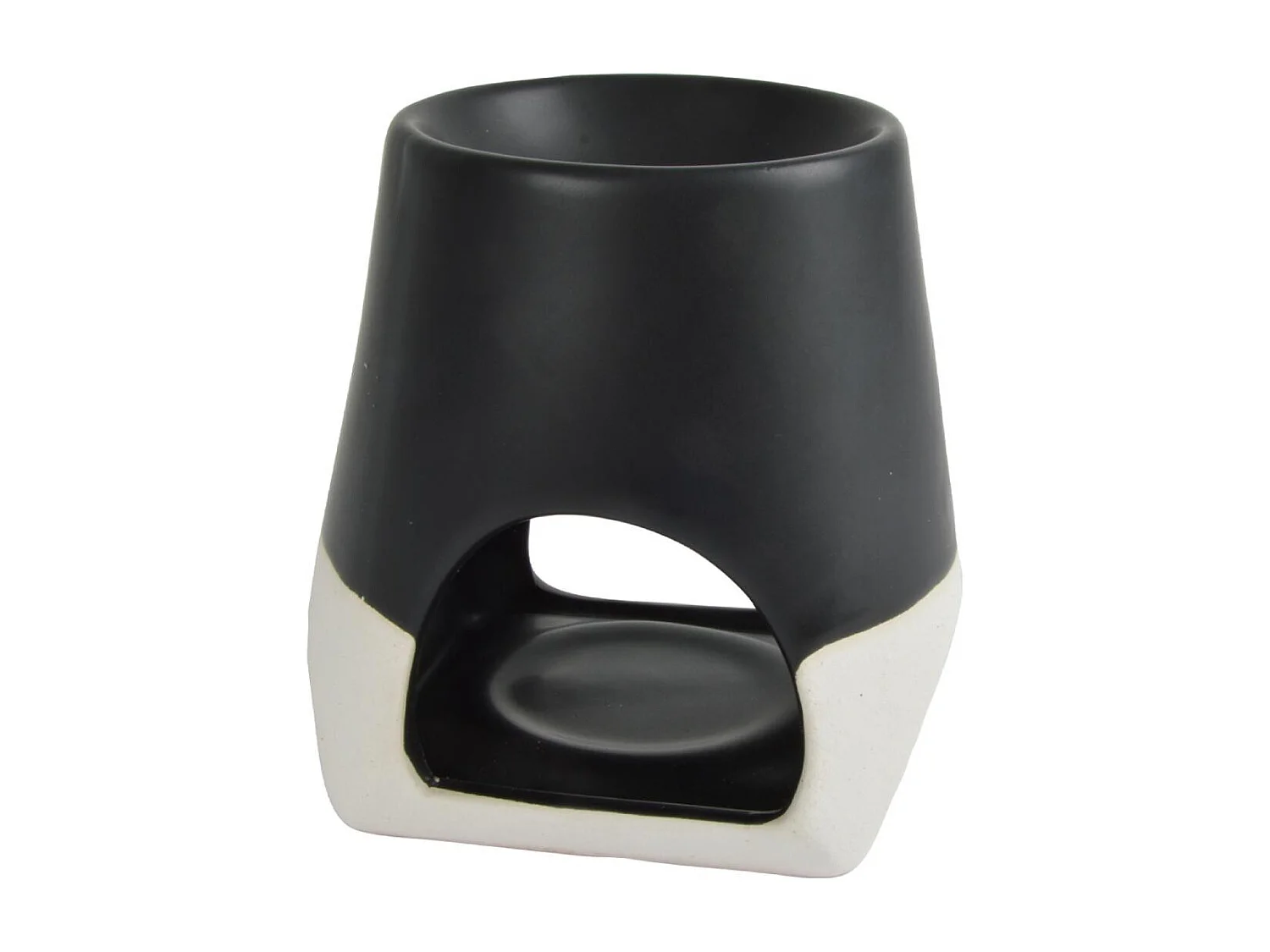 Brûle Parfum en Céramique "Irène" 10cm Noir