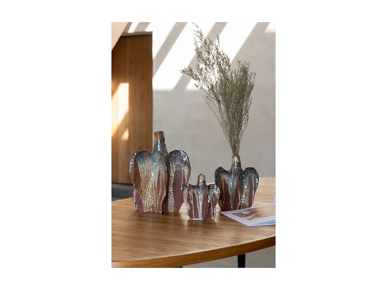 Vase Déco en Céramique "Naga" 20cm Rouille