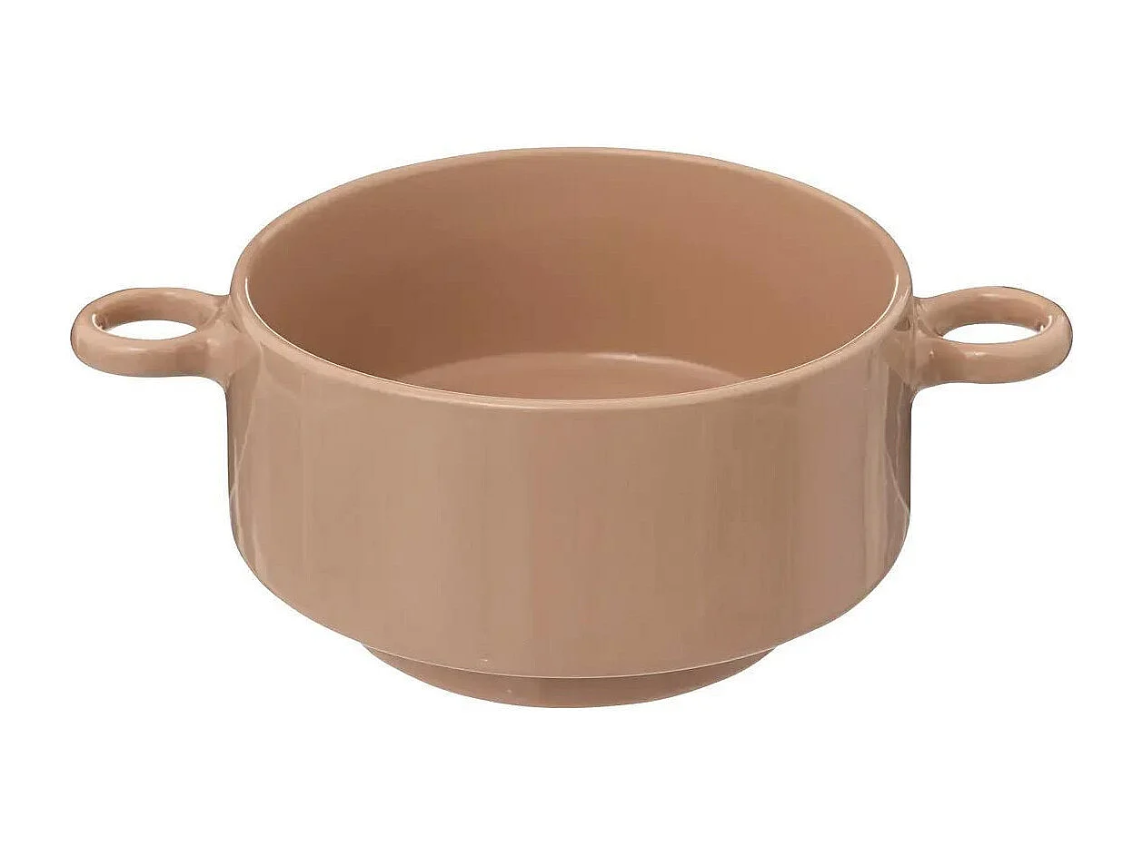 Lot de 6 Bols en Céramique "Anne" 51cl Nude