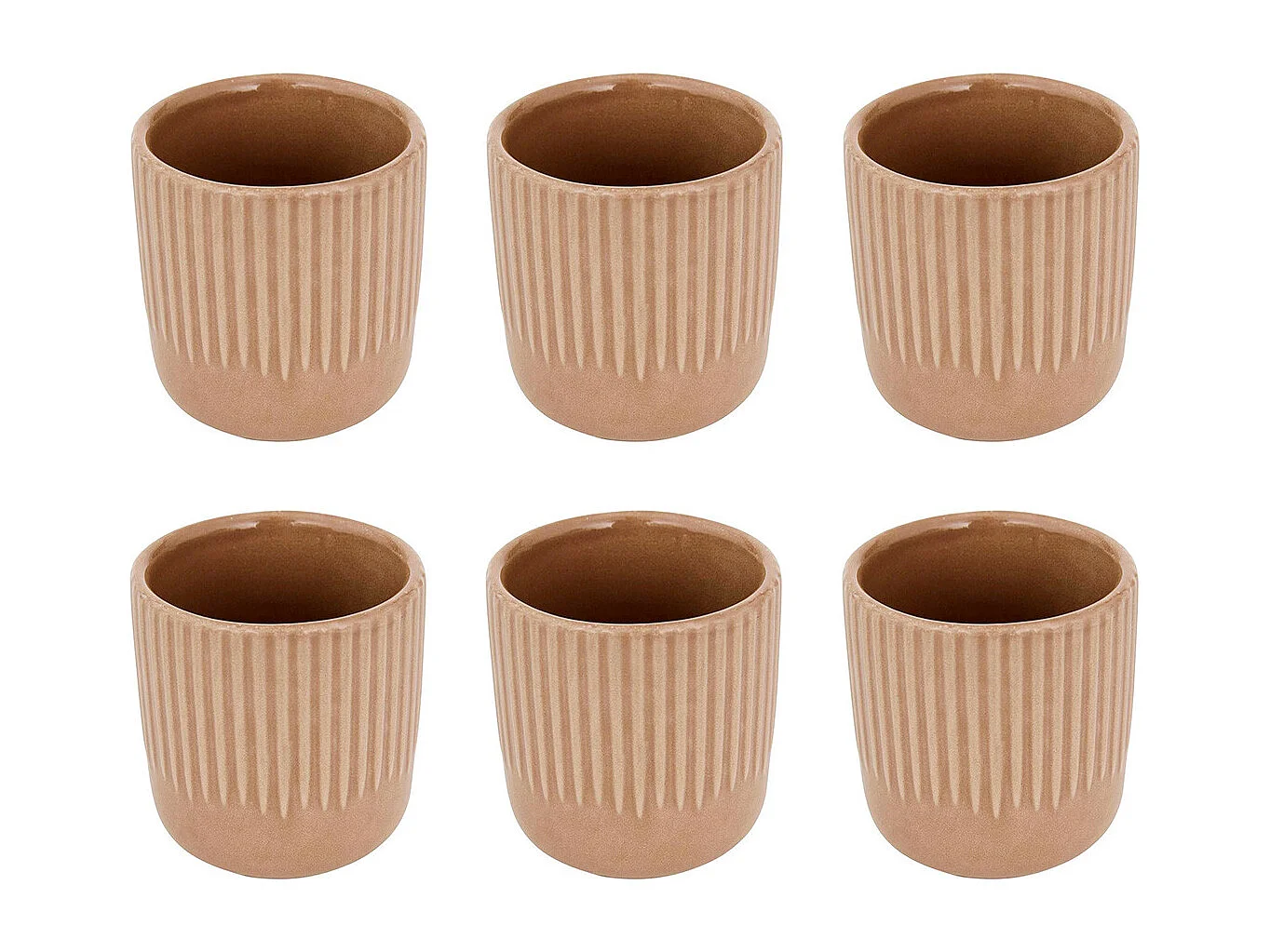 Lot de 6 Tasses à Café "Chloe" 11cl Moka