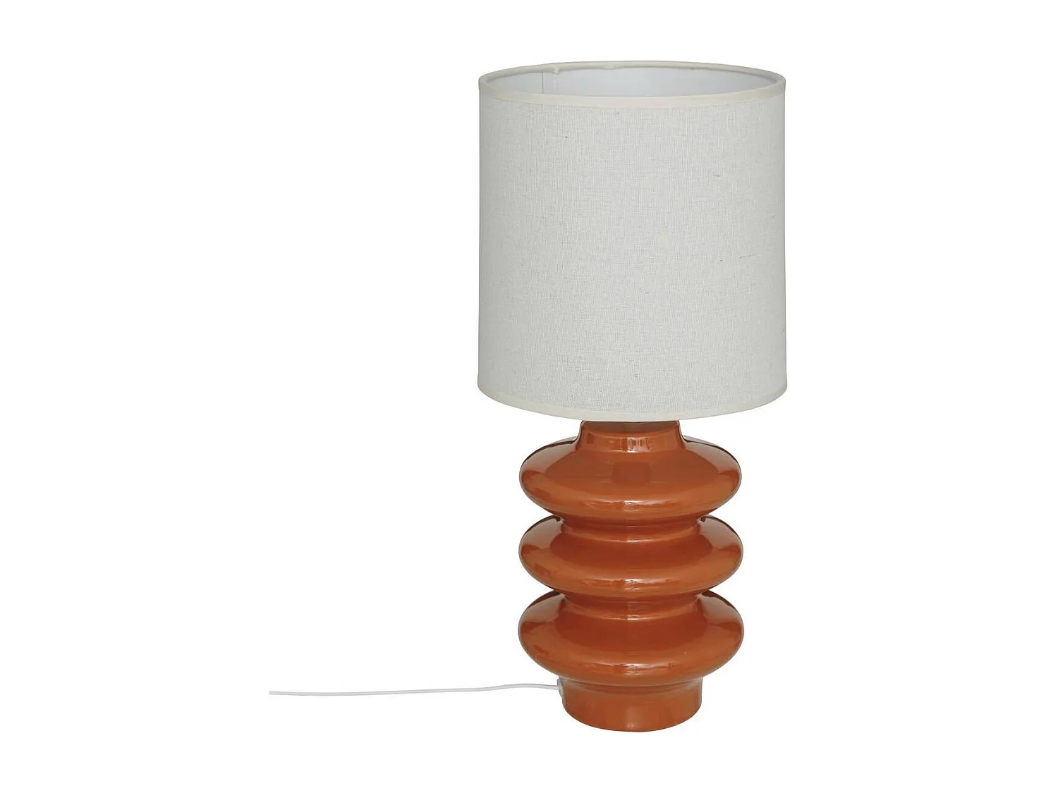 Lampe à Poser en Céramique "Vinus" 44cm Terracotta
