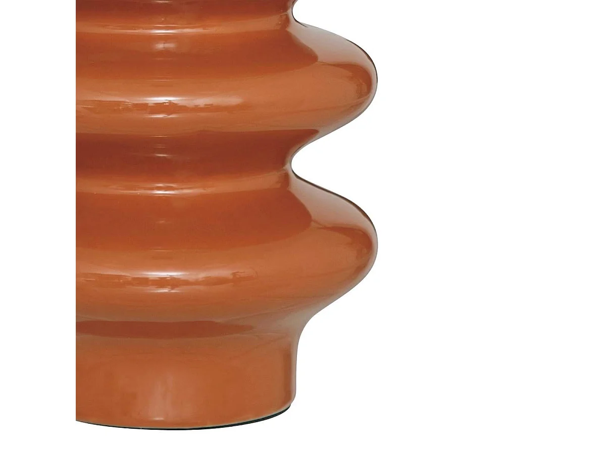 Lampe à Poser en Céramique "Vinus" 44cm Terracotta
