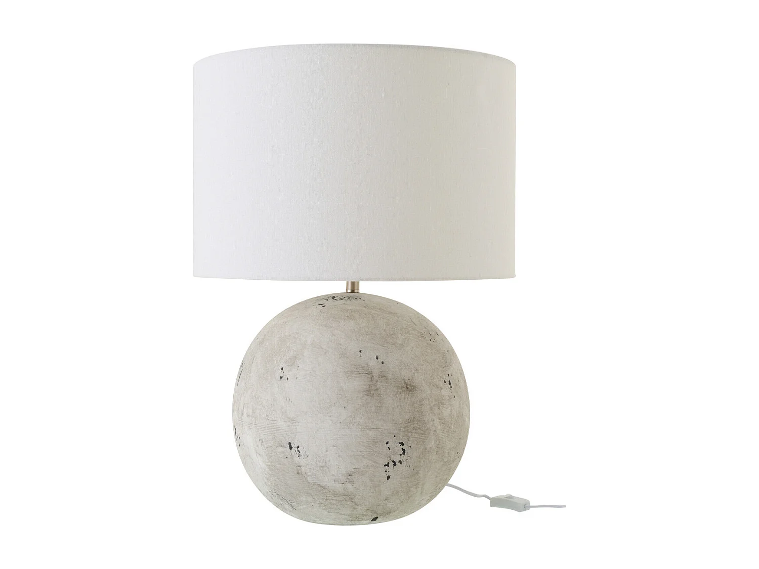 Lampe à Poser en Céramique "Balle" 62cm Gris