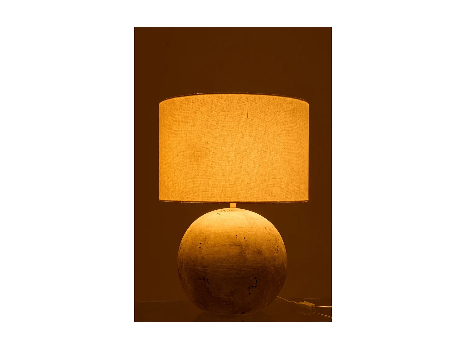 Lampe à Poser en Céramique "Balle" 62cm Gris