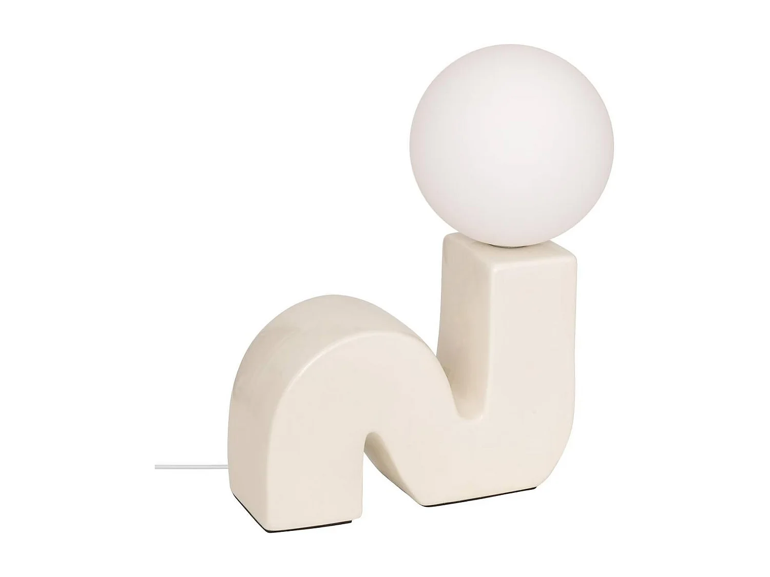 Lampe à Poser en Céramique "Sibil" 33cm Beige