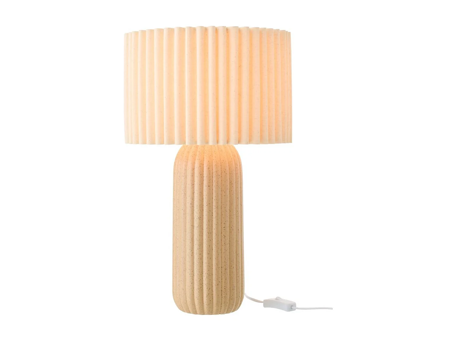 Lampe à Poser en Céramique "Ruth" 50cm Camel