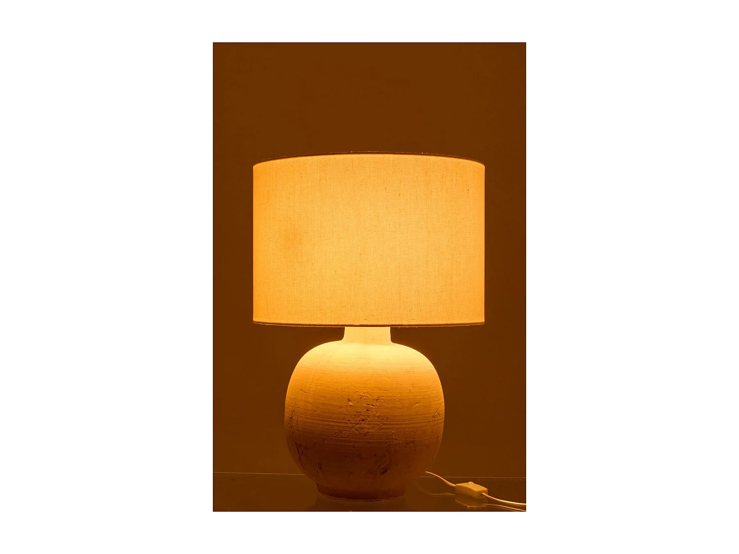 Lampe à Poser en Céramique "Balle" 57cm Beige