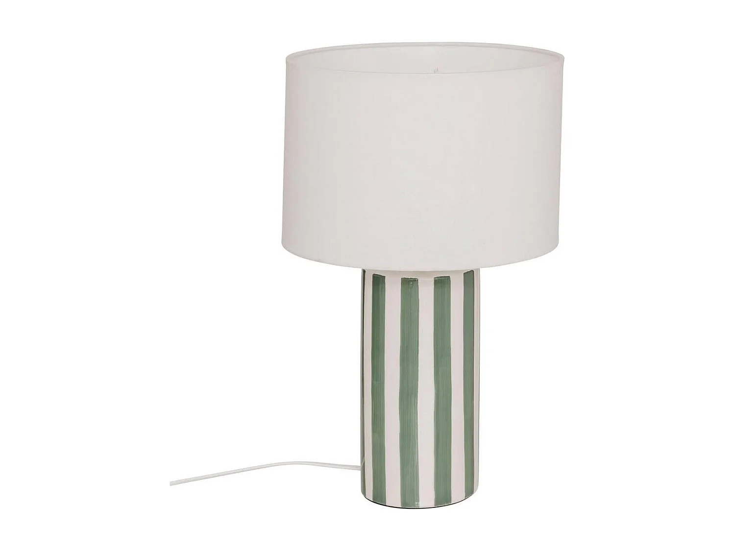 Lampe à Poser en Céramique "Frida" 47cm Vert Olive
