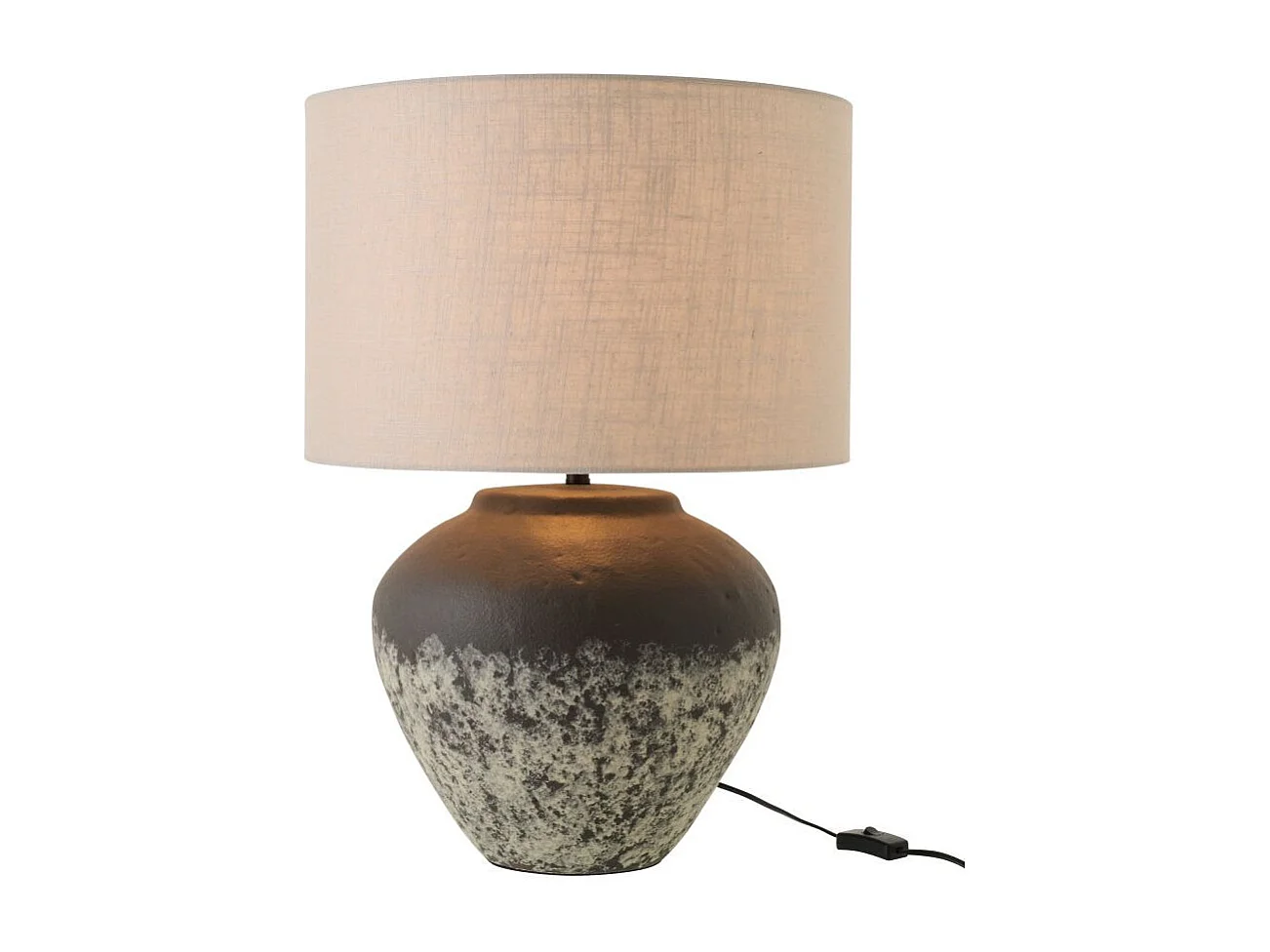 Lampe à Poser en Céramique "Jules" 62cm Gris Foncé