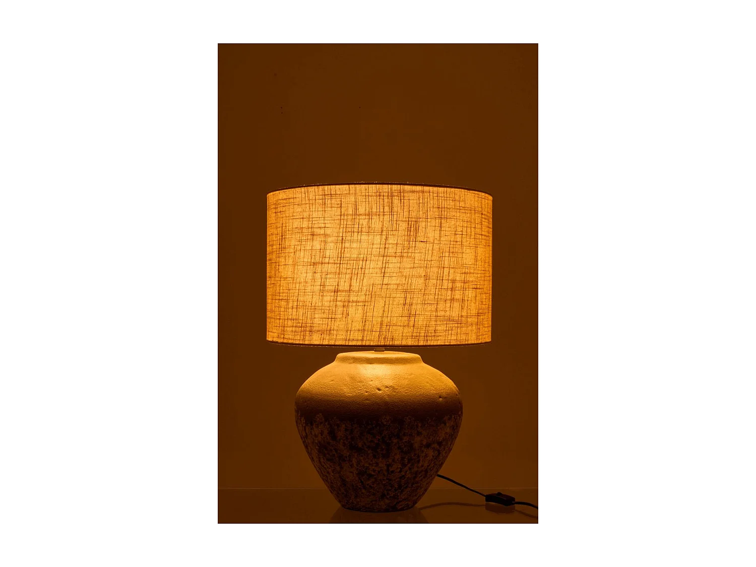 Lampe à Poser en Céramique "Jules" 62cm Gris Foncé