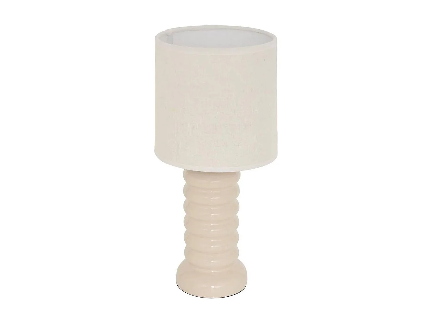 Lampe à Poser en Céramique "Vinas" 33cm Crème
