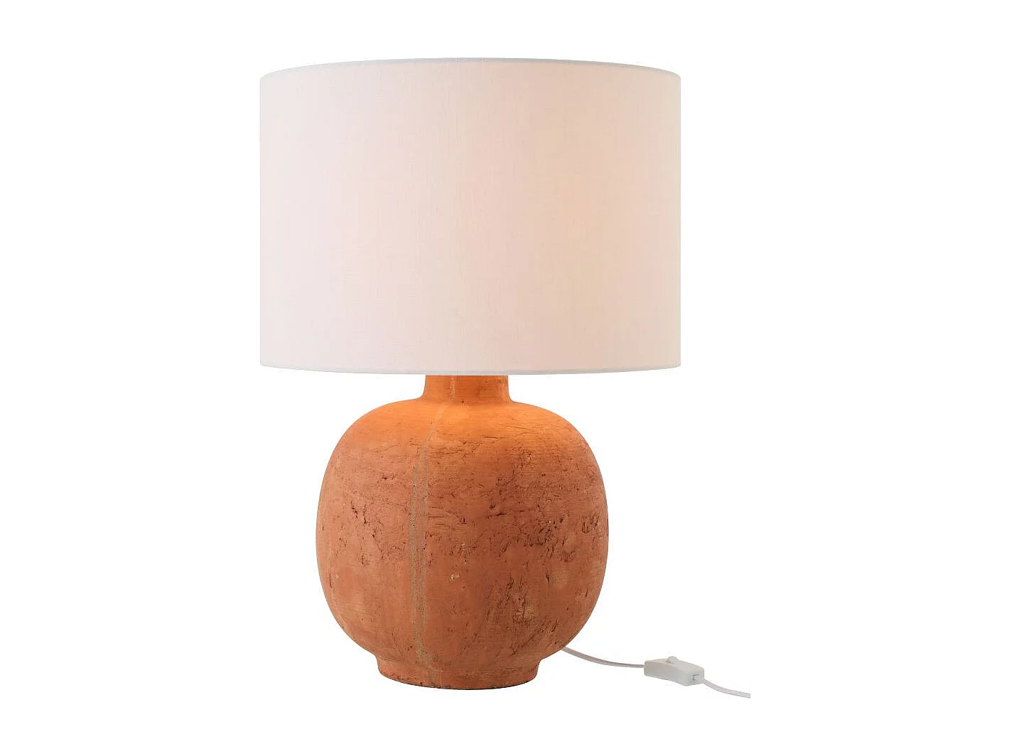 Lampe à Poser en Céramique "Balle" 57cm Terracotta