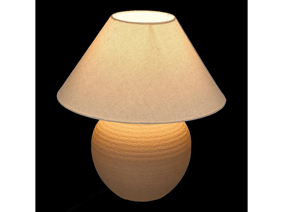 Lampe à Poser en Céramique "Seiya" 38cm Terracotta