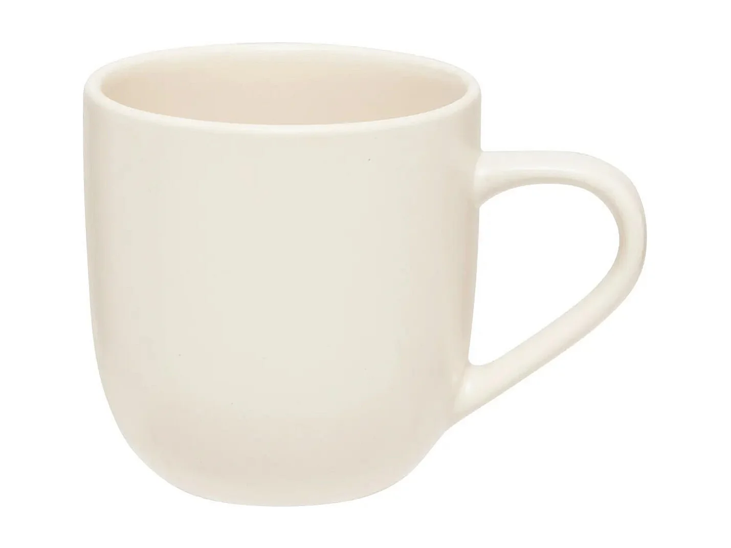 Lot de 6 Mugs en Céramique "Maé" 24cl Blanc