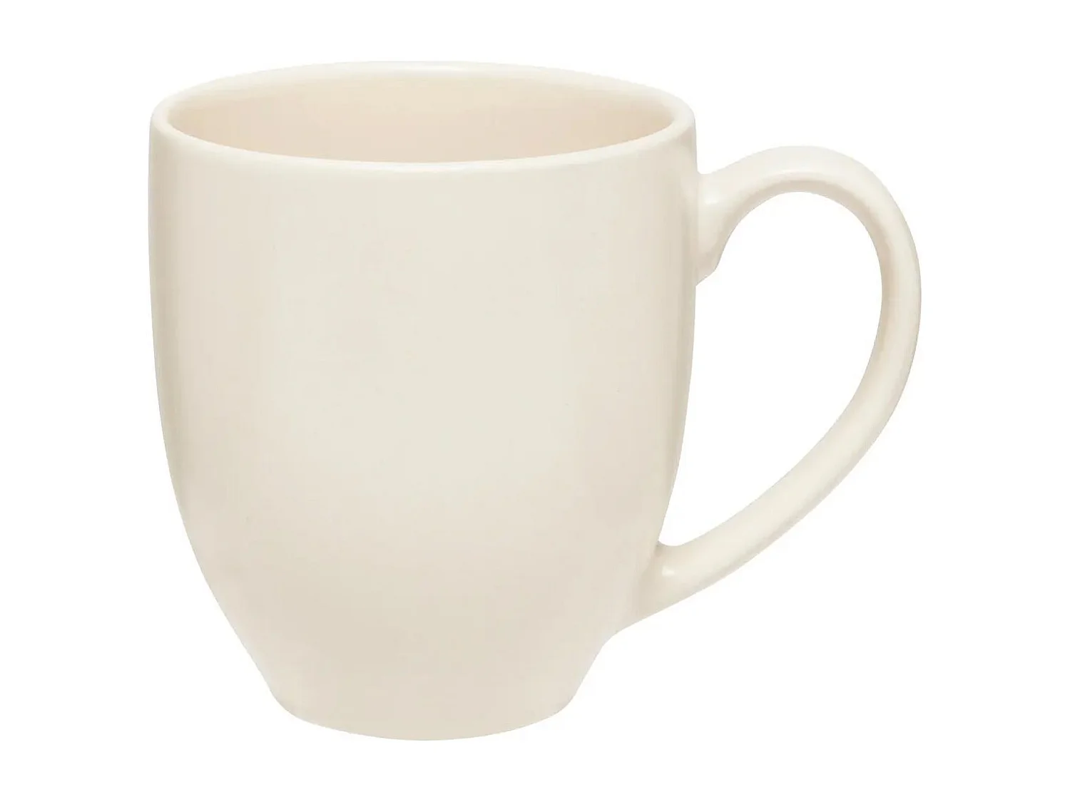 Lot de 6 Mugs en Céramique "Maé" 48cl Blanc