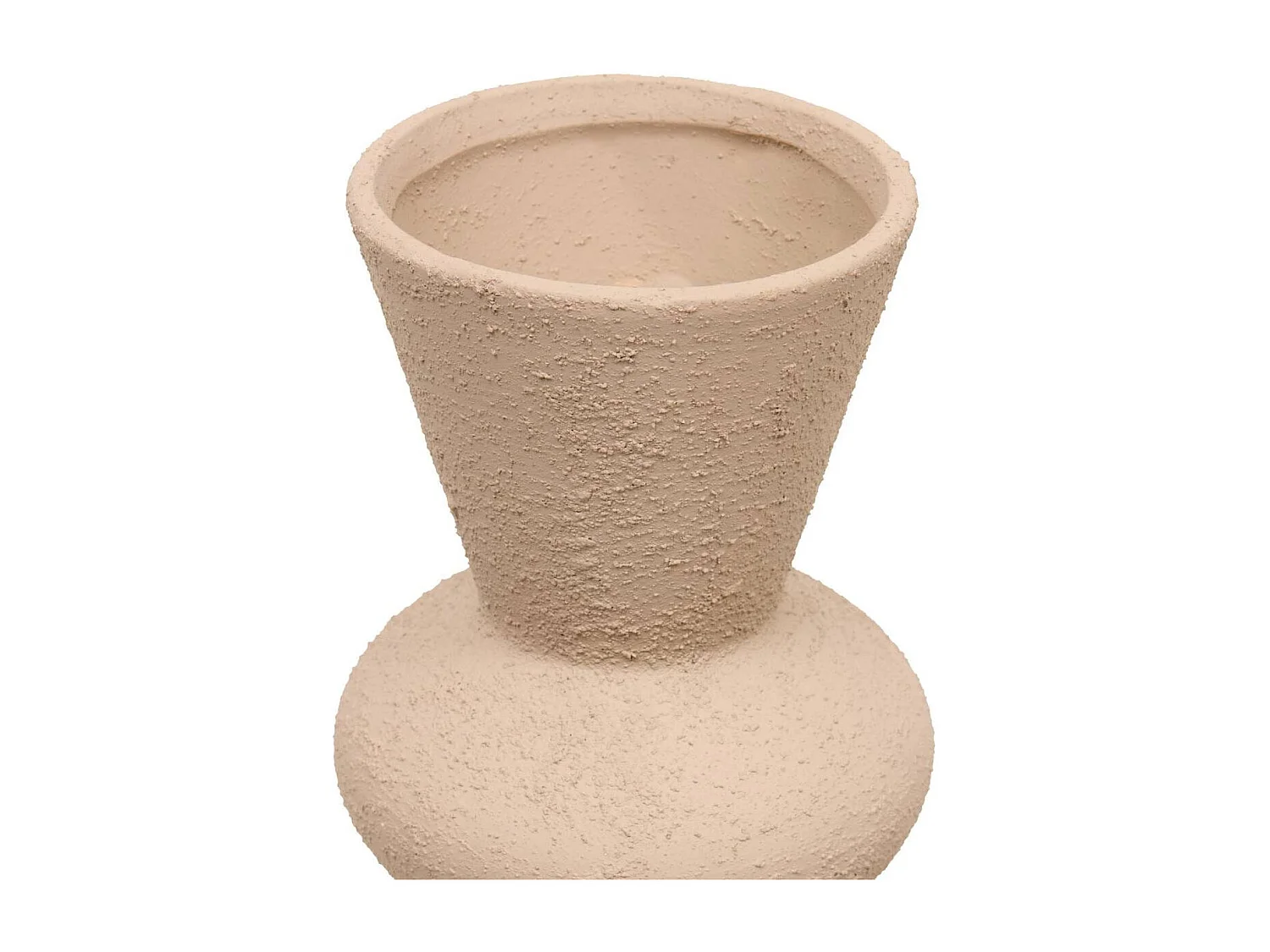 Vase Design en Céramique "Ezia" 34cm Marron