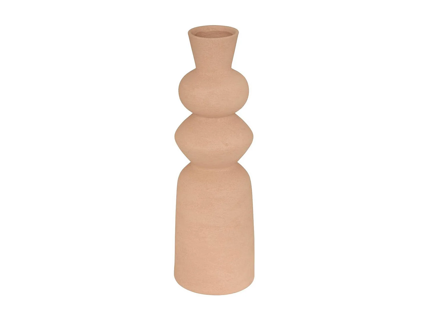 Vase Déco en Céramique "Ezia" 48cm Caramel