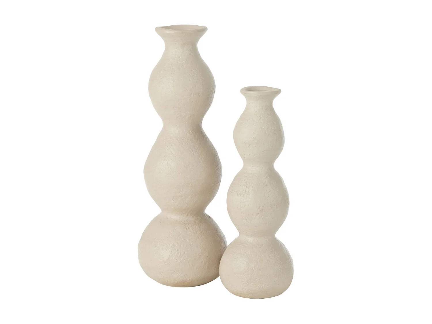 Vase Chandelier en Céramique "Olina" 37cm Crème