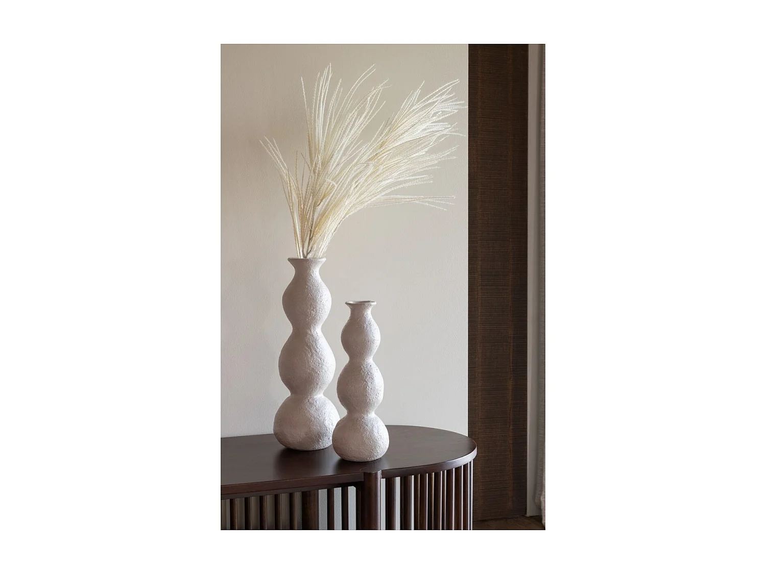 Vase Chandelier en Céramique "Olina" 37cm Crème