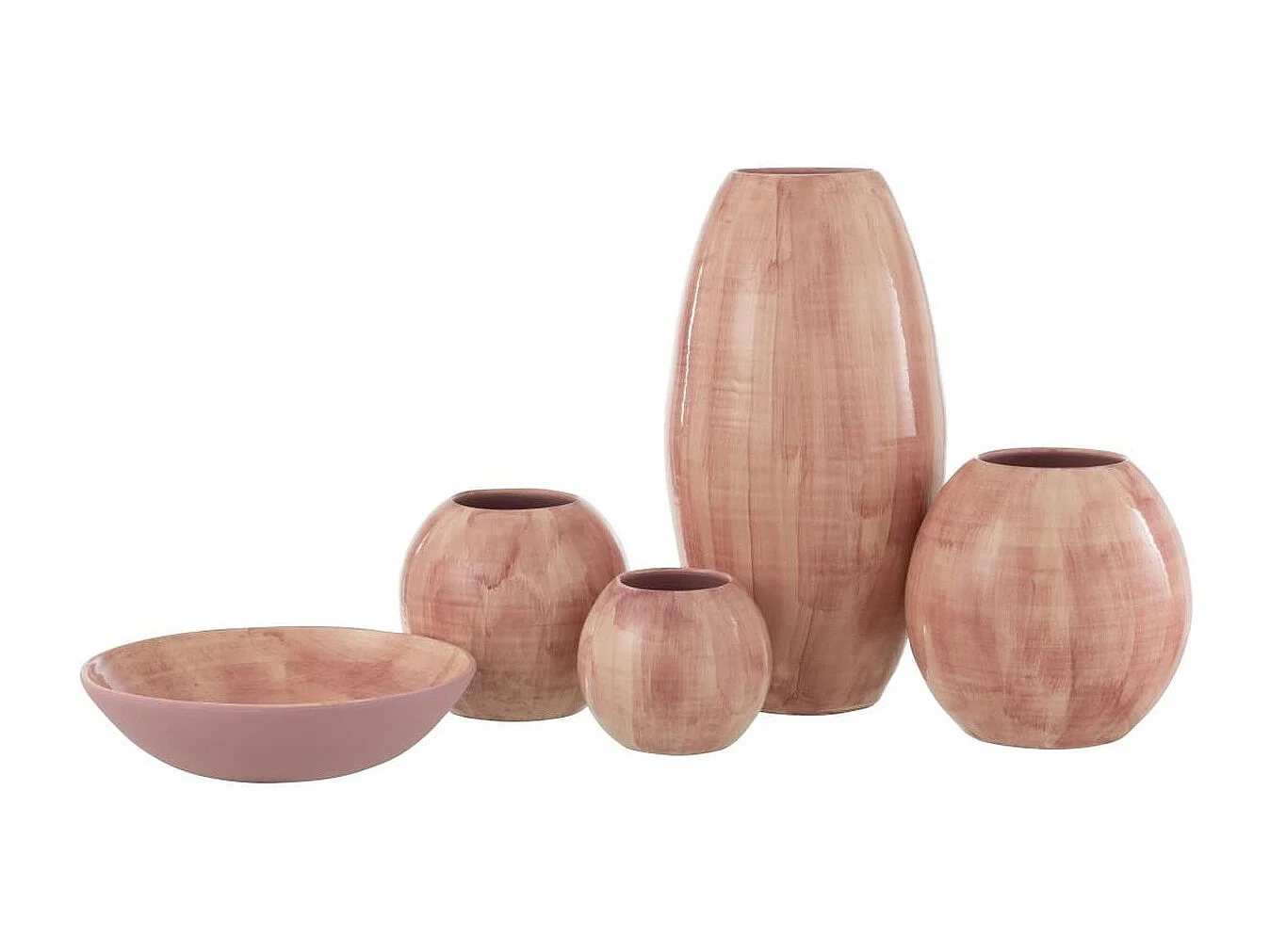 Vase Déco en Céramique "Pinky Perfect" 55cm Rose