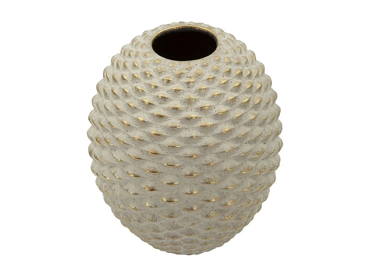 Vaso in ceramica beige cm Ø 23,5x28,5