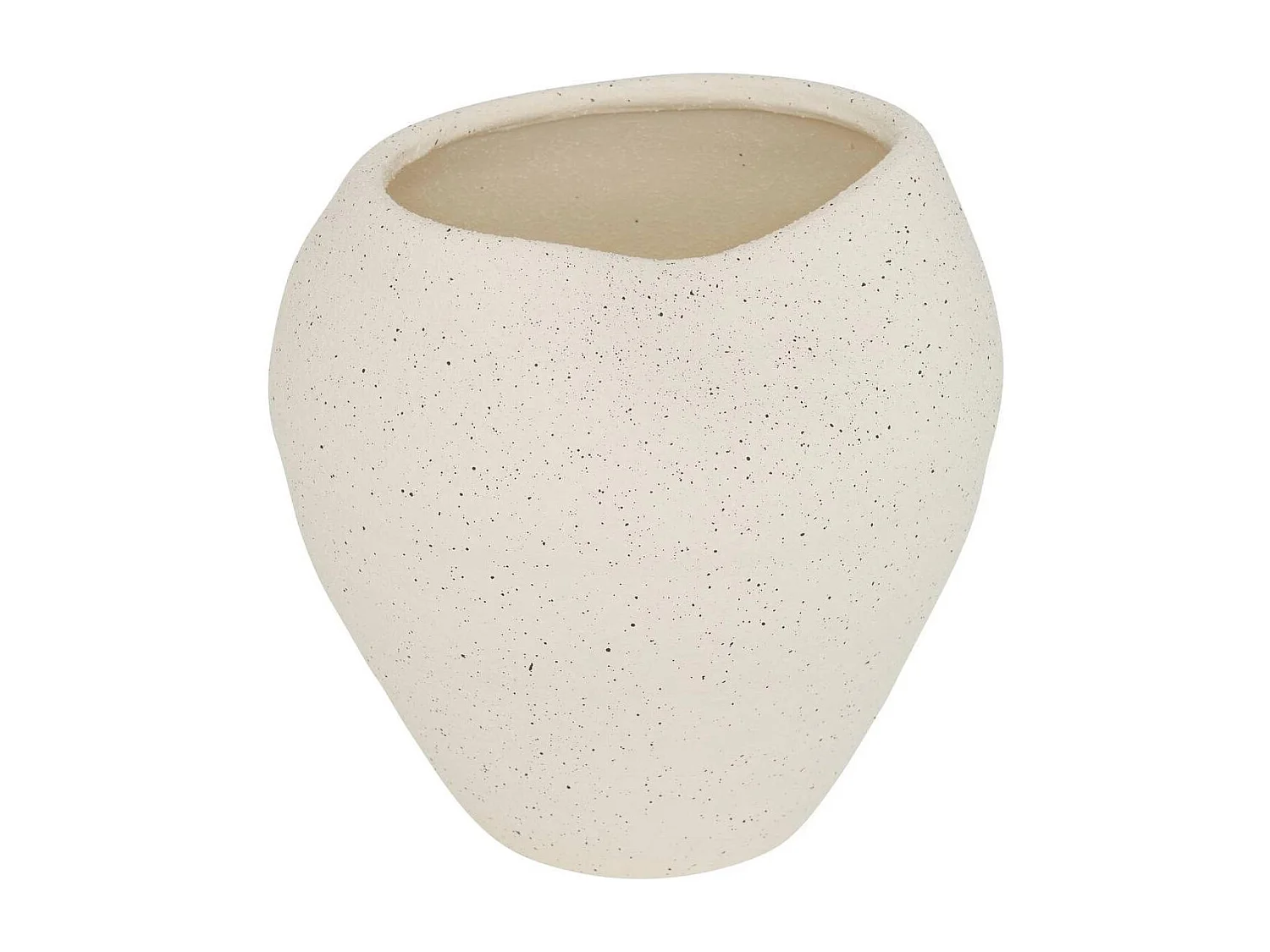 Vase Design en Céramique "Sien" 23cm Blanc