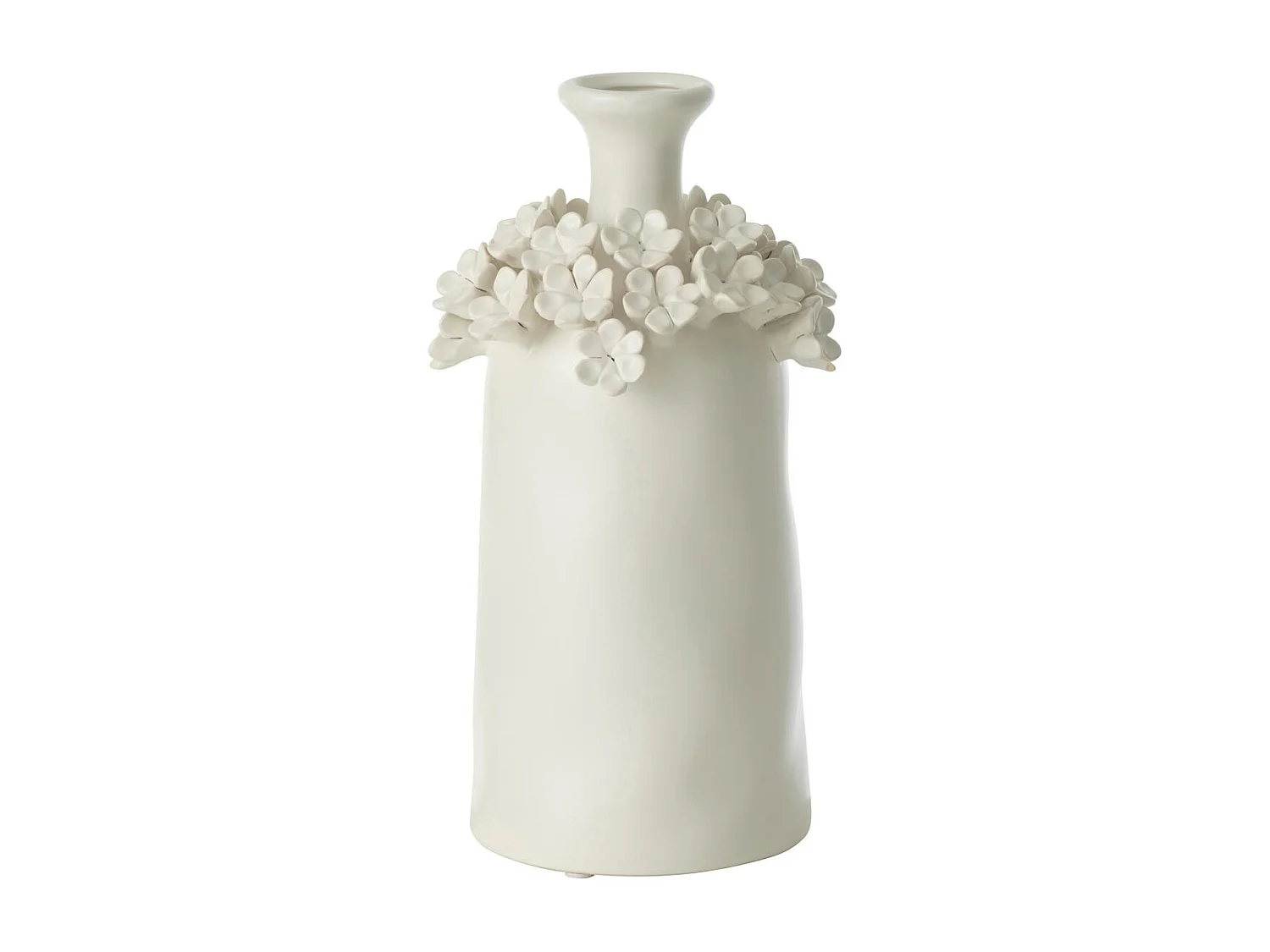 Vase Fleur en Céramique "Yucca" 31cm Blanc